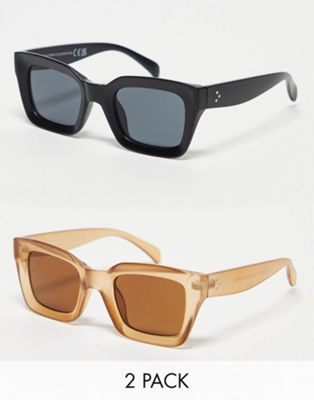 SVNX two pack cat eye sunglasses