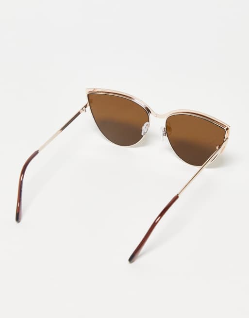 Wire frame store cat eye sunglasses