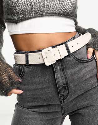 SVNX woven belt in lemon yellow