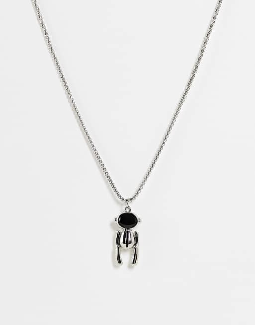 SVNX - Zilveren ketting met berenhanger