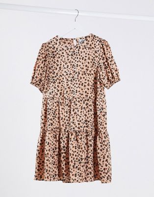 фото Свободное платье с леопардовым принтом lola may-мульти