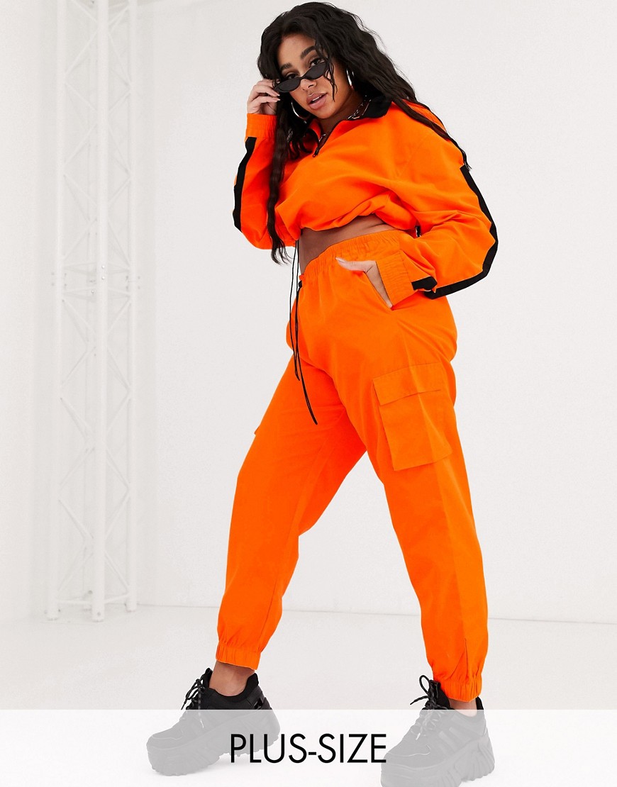 фото Свободные брюки карго от комплекта public desire curve-оранжевый