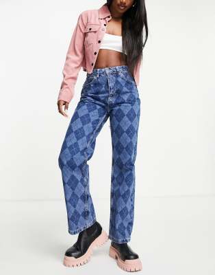 Ragged. Джинсы в ромбик. Ragged Jeans. Джинсы клеш с узорами. The Ragged Priest разноцветный костюм