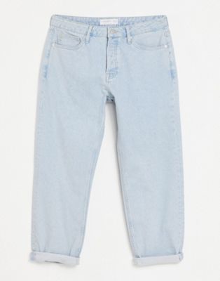фото Свободные выбеленные джинсы topman-голубой
