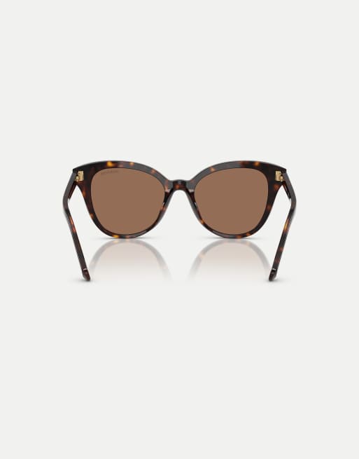 Swarovski – Butterfly – Sonnenbrille in dunklem Havana mit braunen Gläsern
