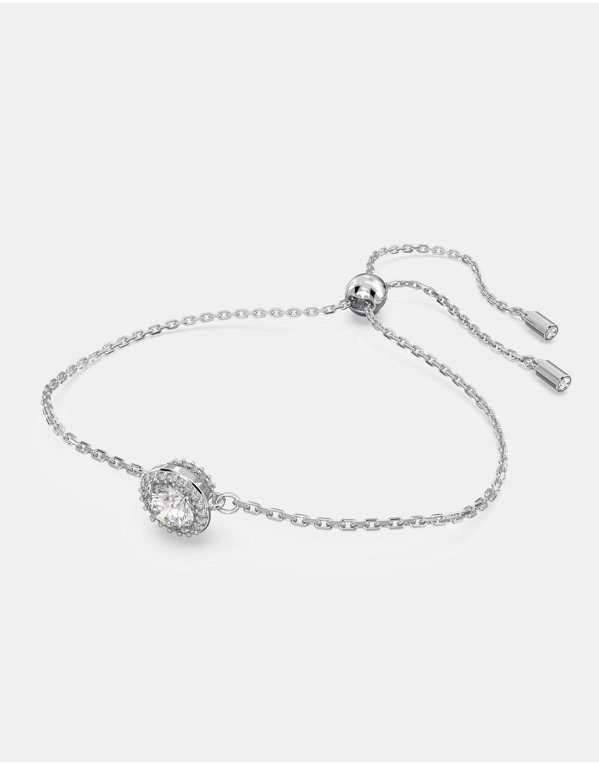 Swarovski Constella bracelet, round cut, white, rhodium plated in white, rhodium plating