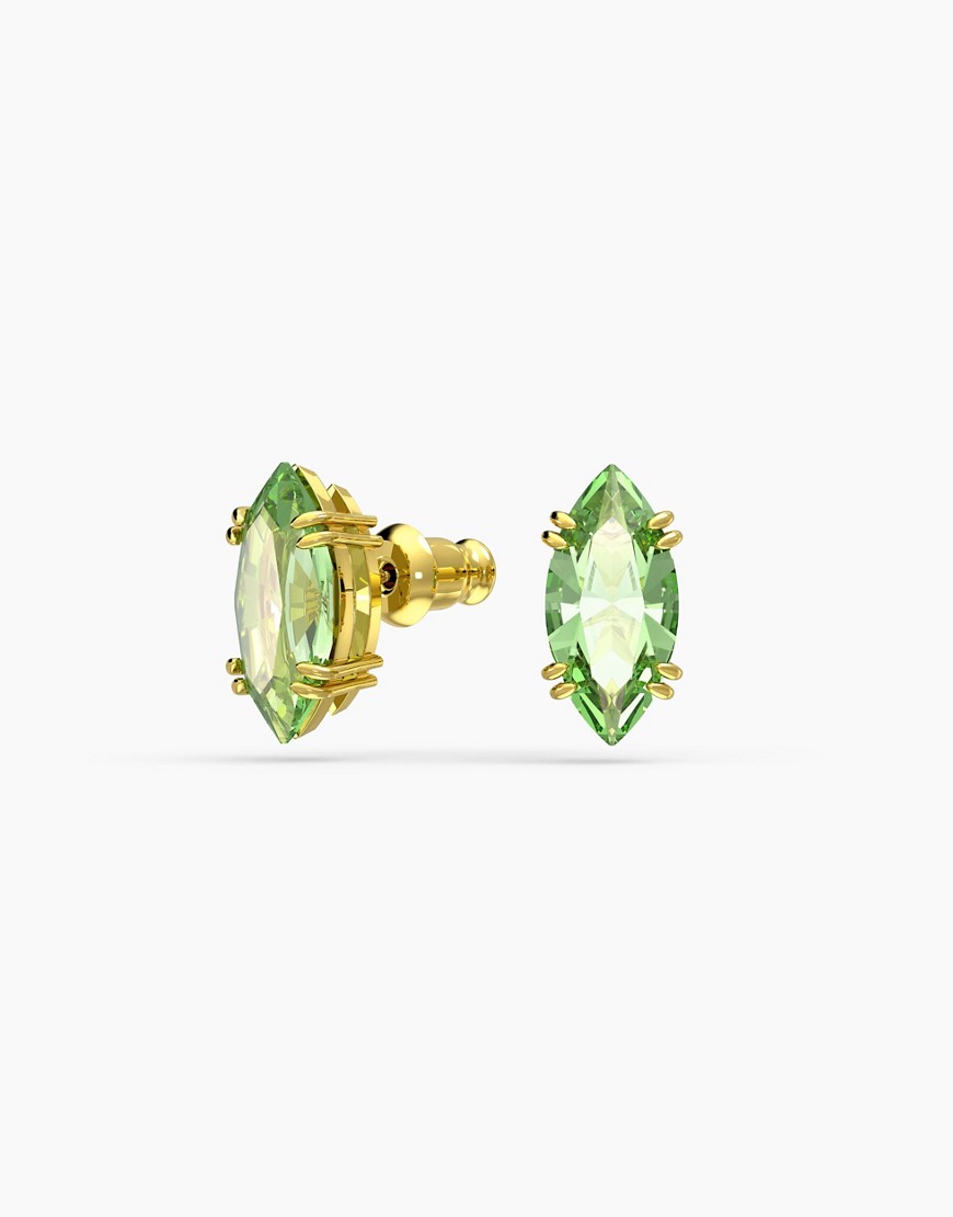 Swarovski gema stud earrings in green