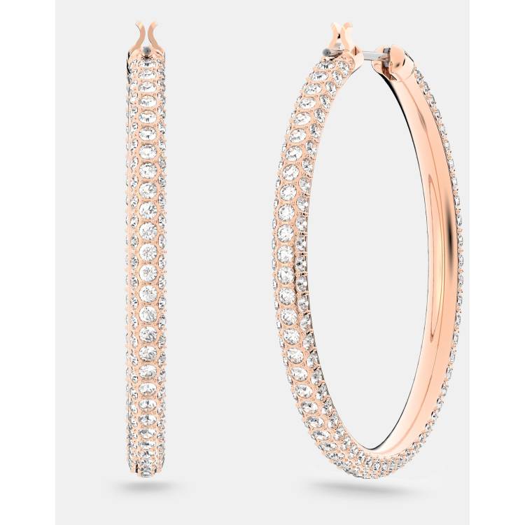 Swarovski big 2025 hoop earrings