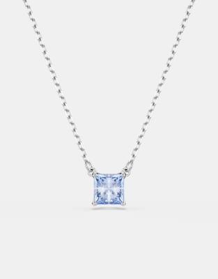 Swarovski Matrix square cut pendant in blue