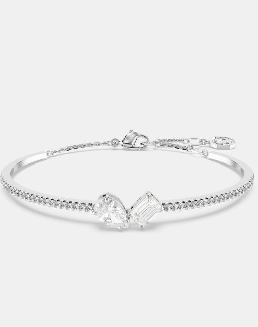 Silver bangle sale swarovski