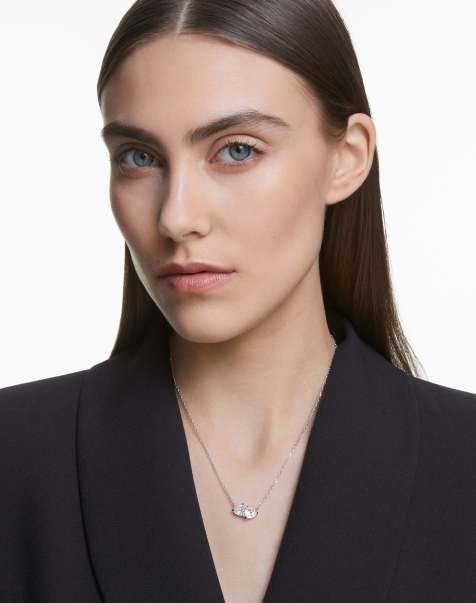 Swarovski Mesmera necklace with heart in silver - view 1