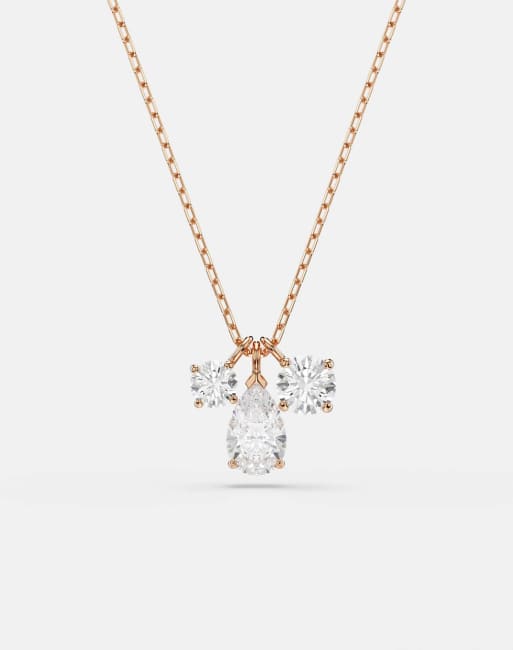 Swarovski Mesmera pendant, mixed cuts, white, rose gold-tone plated in rose gold tone, 3 of 3