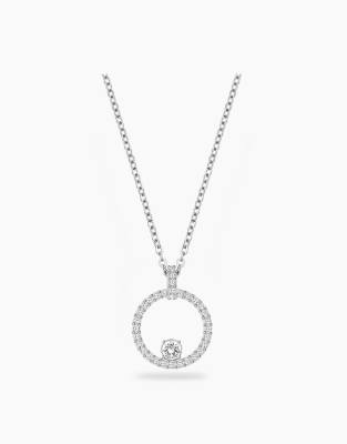 Swarovski pendant crystal necklace in white - ASOS Price Checker