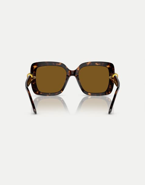 Swarovski - Sk6001 - Lunettes de soleil carrées polarisées avec verres marron - Havane - view 1