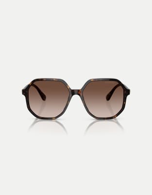 Swarovski Sk6003 irregular sunglasses with brown lens in havana
