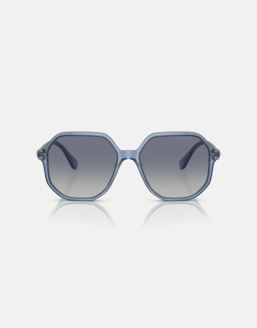 Swarovski - Sk6003 - Lunettes de soleil à monture irrégulière avec verres bleus - Bleu opaline