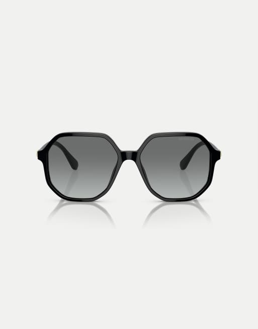 Swarovski – Sk6003 – Unregelmäßig geformte Sonnenbrille in Schwarz mit grauen Gläsern