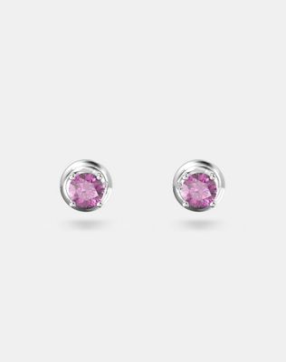 Swarovski stilla stud earrings in purple rhodium plating - ASOS Price Checker