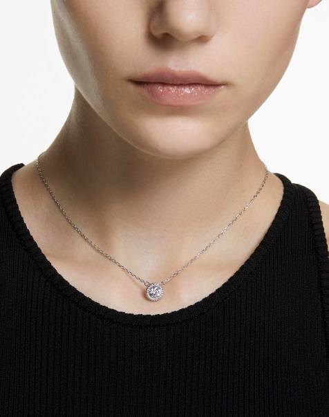 Swarovski Una angelic pendant in white with rhodium plating - view 1