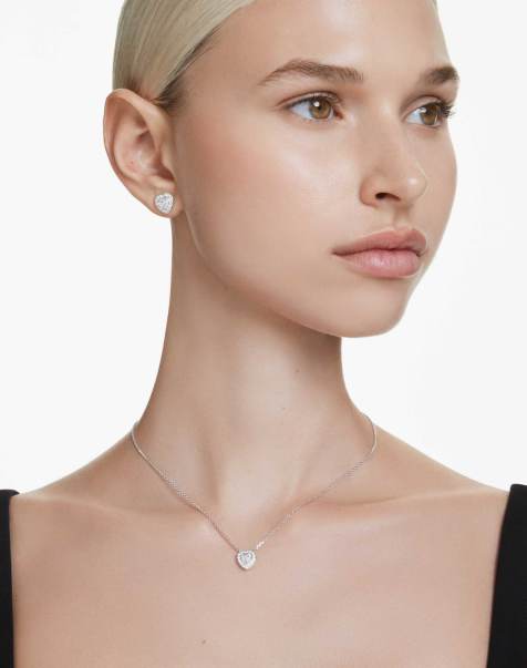 Swarovski X Ariana Grande set with rhodium plate in white - view 1