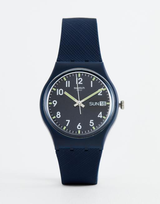 Swatch GN718 Original Sir Blue Watch In Blue