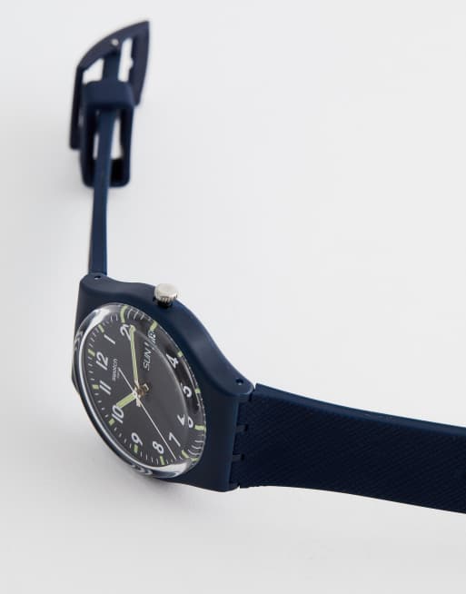 Swatch GN718 Original Sir Blue Watch In Blue