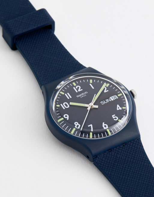 Swatch GN718 Original Sir Blue Watch In Blue