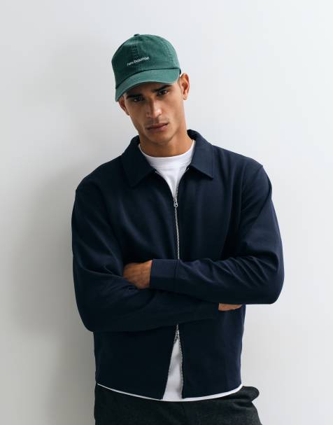 Sweat zippé Selected bleu marine - view 1