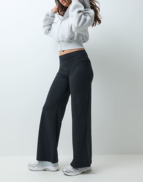 Sweaty Betty All Day 30"" wide leg trouser in black - view 1