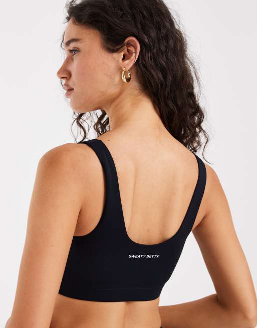 Sweaty Betty All Day bralette in black, 4 of 4