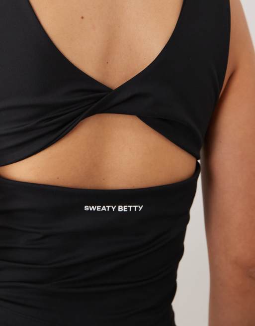 Sweaty Betty - All Day - Sort BH-tanktop med snoet ryg, 2 af 4
