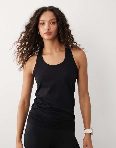 Sweaty Betty – Athlete – Czarny bezszwowy top treningowy bez rękawów - view 1