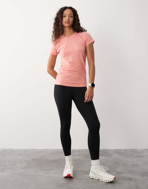 Sweaty Betty Athlete - Lyserød sømløs trænings-T-shirt, 2 af 4