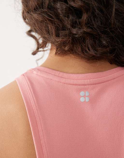 Sweaty Betty – Athlete – Rosa träningslinne i seamless-design, 3 av 4