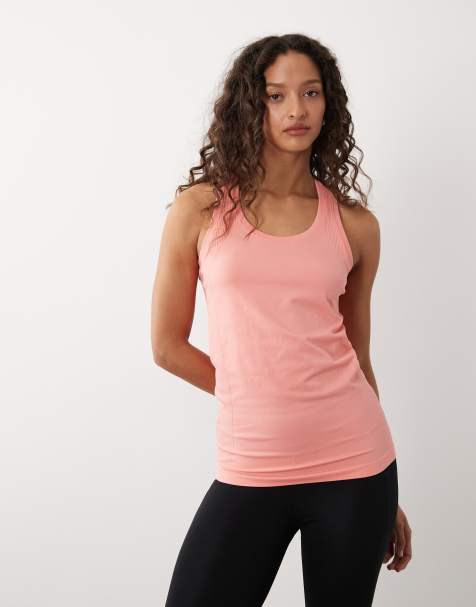 Sweaty Betty - Athlete - Top senza maniche da allenamento senza cuciture rosa - view 1