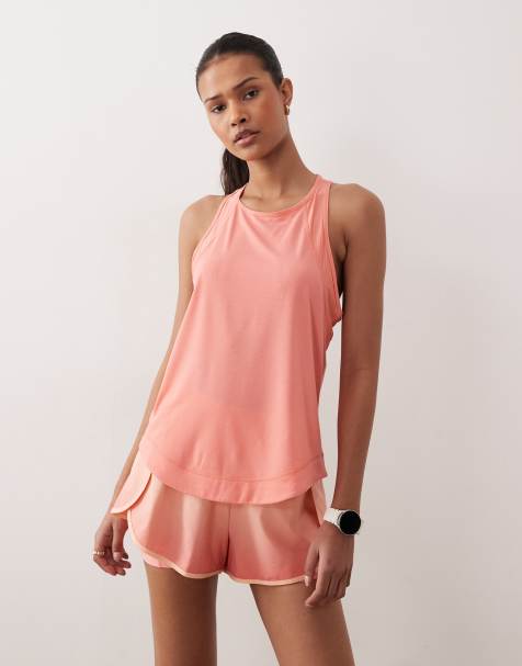 Sweaty Betty – Breathe Easy – Rosa löparlinne i mesh - view 1