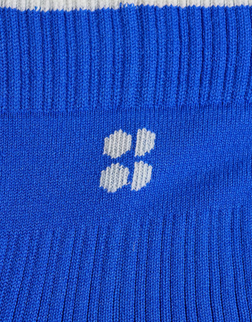 Sweaty Betty confezione da 2 calzini da corsa a metà polpaccio blu e beige, 3 di 3