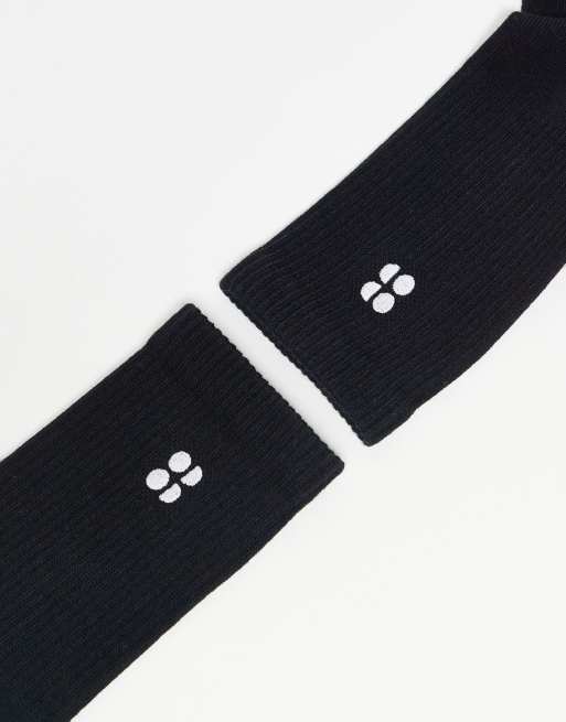 Sweaty Betty - Essentials - Confezione da 3 paia di calzini neri, 3 di 3