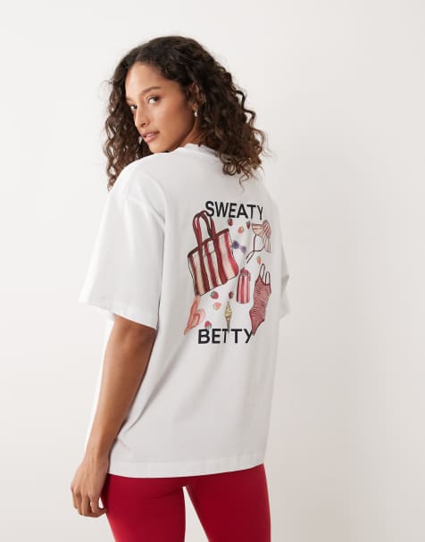 Sweaty Betty Holiday Graphic T-shirt in white - view 1