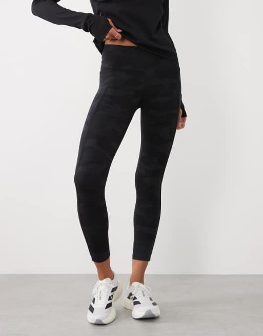 Sweaty Betty Power 7/8 piping workout leggings in  black camo print, 2 of 5