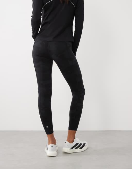 Sweaty Betty Power 7/8 piping workout leggings in  black camo print, 3 of 5