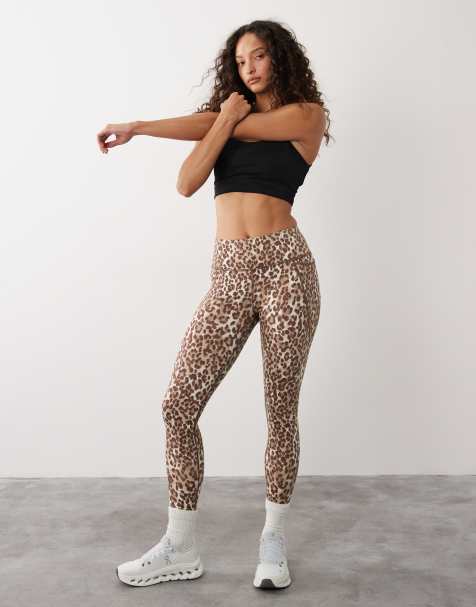 Sweaty Betty – Power – 7/8-Sportleggings mit Leopardenmuster - view 1