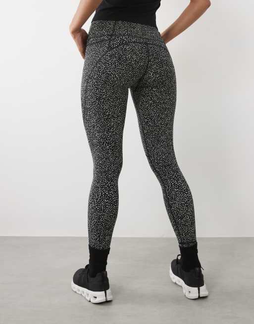 Sweaty Betty Power 7/8 workout leggings in zwart met microdotprint, 4 van 5