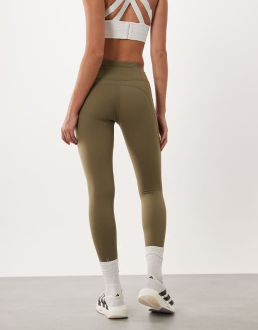 Sweaty Betty Power 7/8 workoutlegging in kaki bruin, 5 van 5