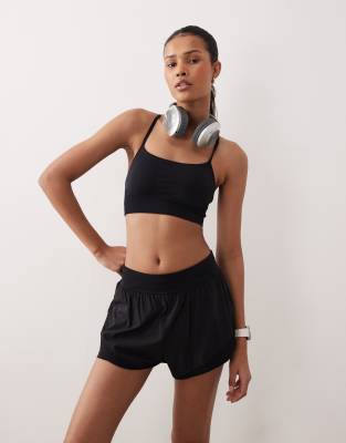 Sweaty Betty Spirit Restored Seamless Yoga Bra in black