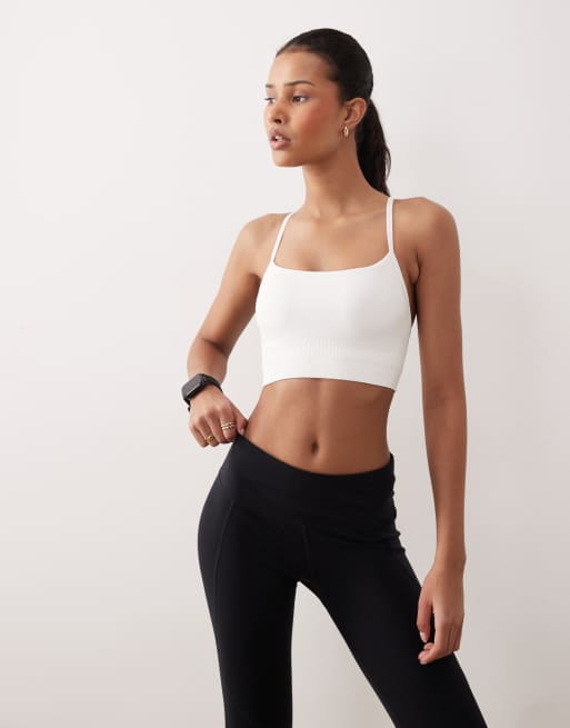 Sweaty Betty – Spirit Restored – Vit, sömlös yogabehå, 2 av 4