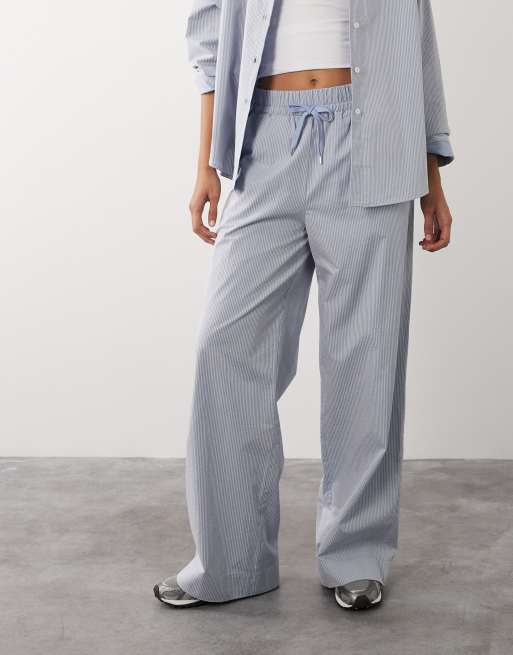 Sweaty Betty - Summer Stripe - Pantalon coupe classique à rayures - Bleu/blanc, 2 de 5