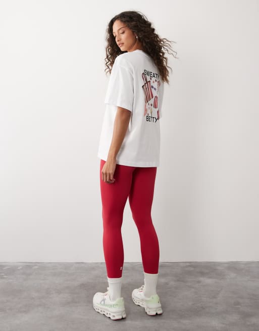 Sweaty - Betty - T-shirt à imprimé vacances - Blanc, 2 de 4