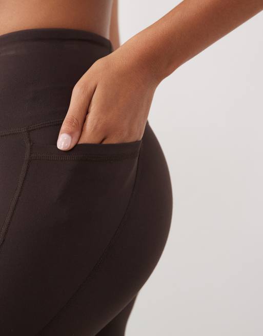 Sweaty Betty Ultimate Studio 7/8 legginsy w kolorze espresso brown, 5 z 5