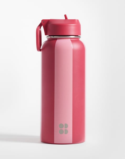 Sweaty Betty water bottle in pink and red - view 1